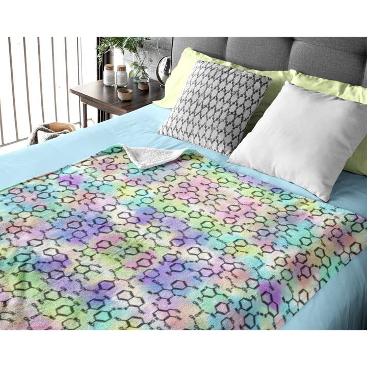 Personalized Organic Chemistry Throw Blanket, Great Gift for wholesale by Science & Snark