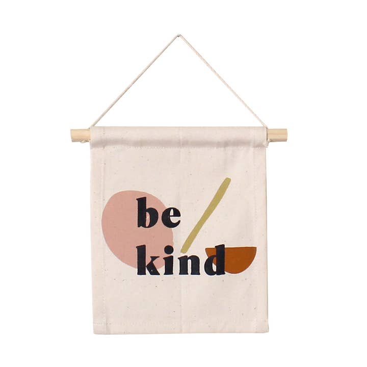 “Be Kind” Canvas Hang Sign | Inspirational Home Décor for wholesale by Imani + Kids by Imani Collective
