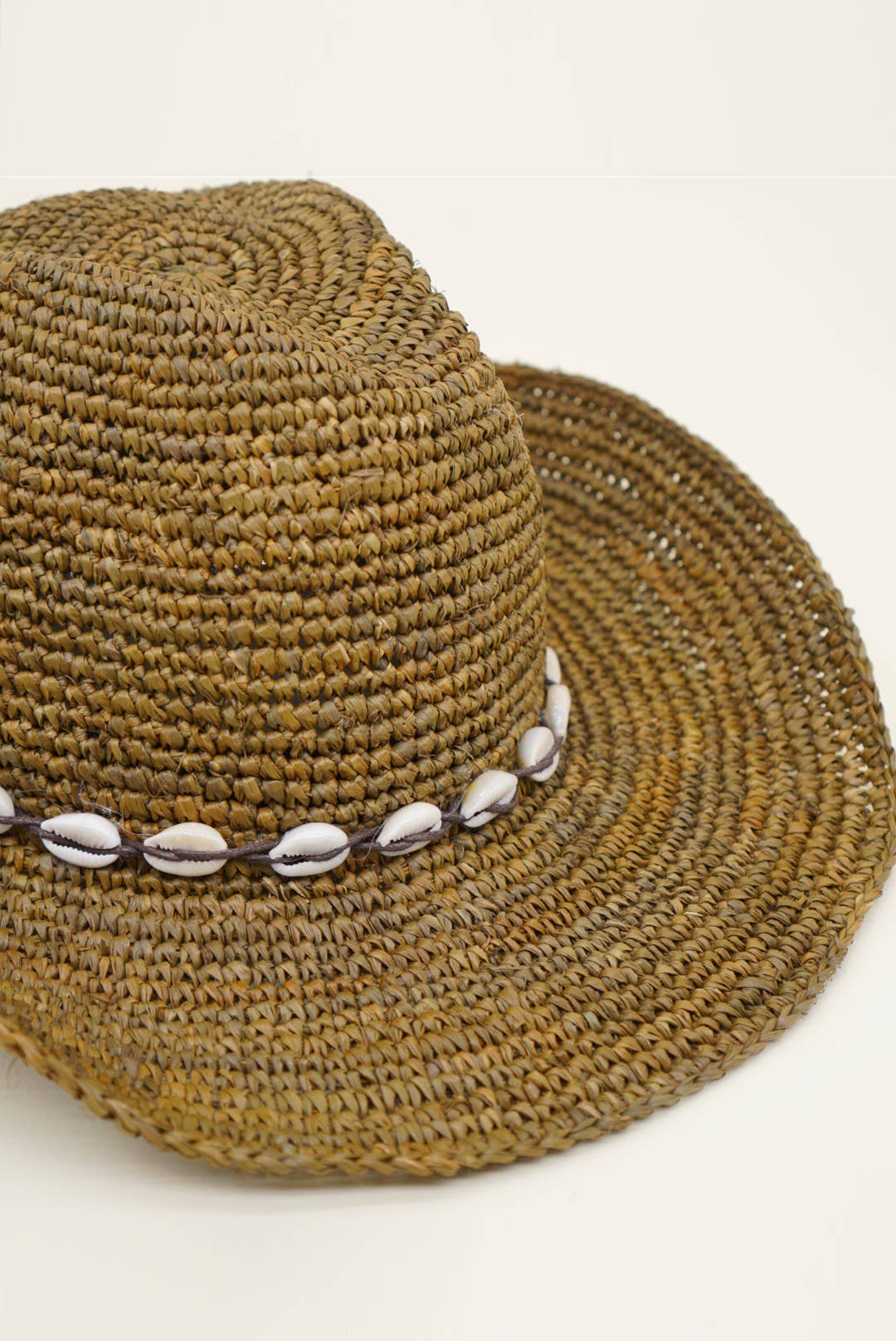 Olive & Pique - Wholesale Straw Hat - Women's - KALANI Raffia Western Rancher with Wire Brim for Shaping, Br1