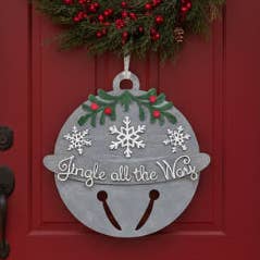 Jingle All Way 3D DEURHANGER - G186 voor wholesale door Paisley Grace Makery