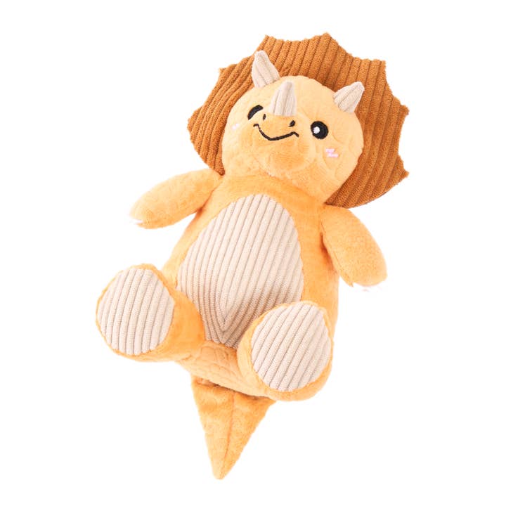 ZippyPaws - Wholesale Pet Toy - Dog - ecoZippy Dinoz - Triceratops4