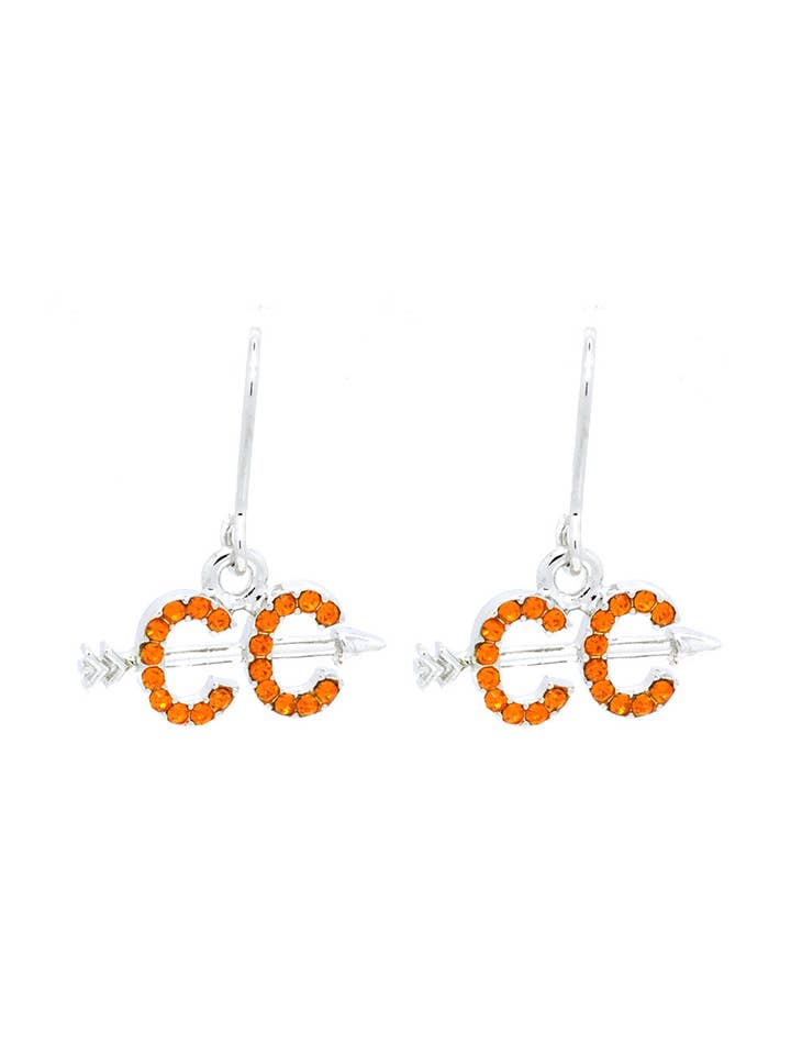 Boucles d'oreilles Cross Country - Pendantes pour la vente par Fan Star Jewelry
