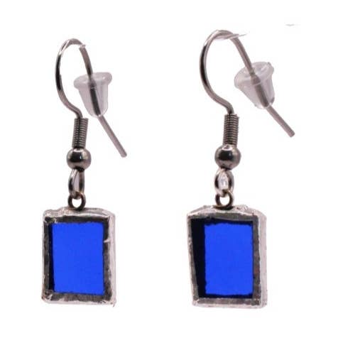 Orecchini in vetro colorato - quadrati per la vendita all'ingrosso da parte di DGE Distribution