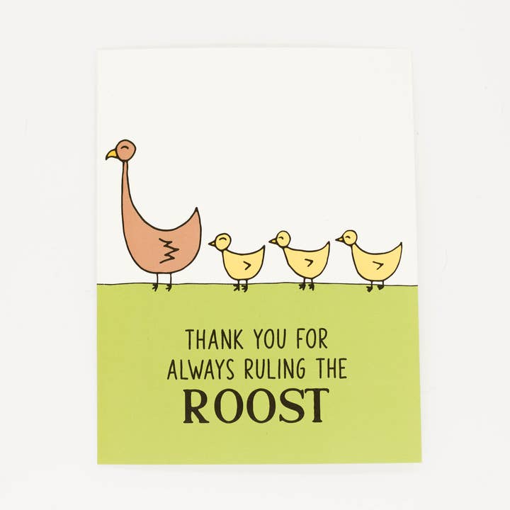 Ruling the Roost | Thank You Greeting Card for Mom for wholesale by Grateful Paperie