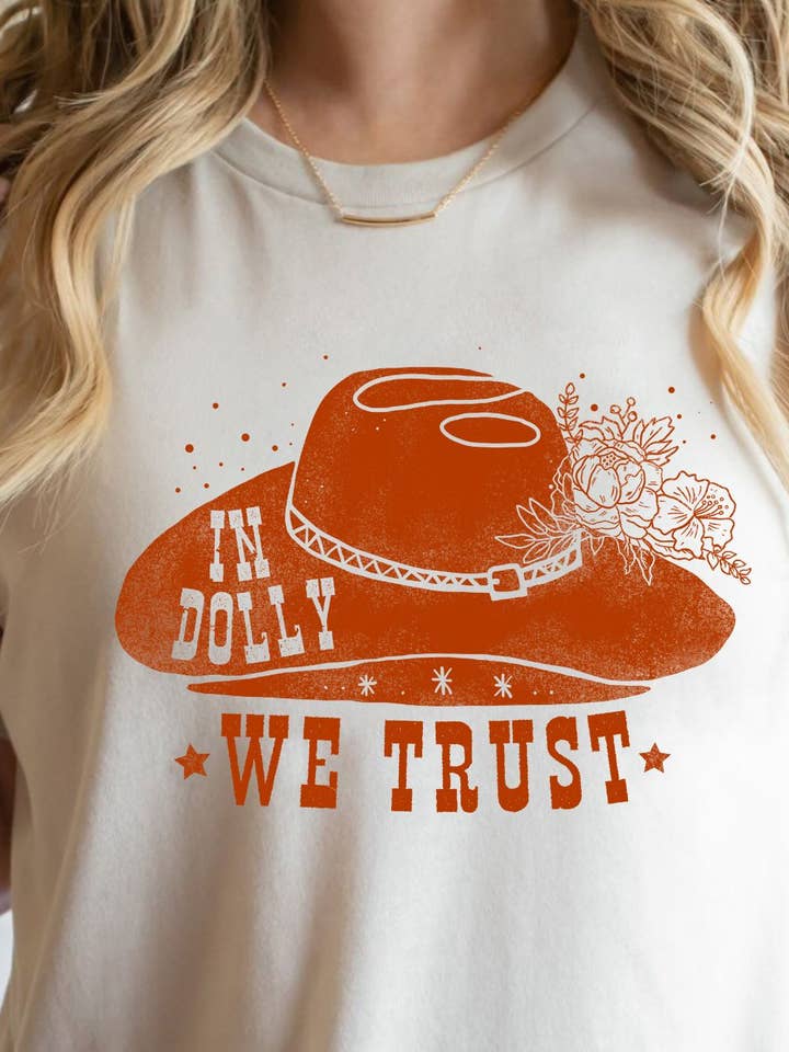 In Dolly We Trust | Short Sleeve Graphic Tee for wholesale by The Junkin’ Mamas