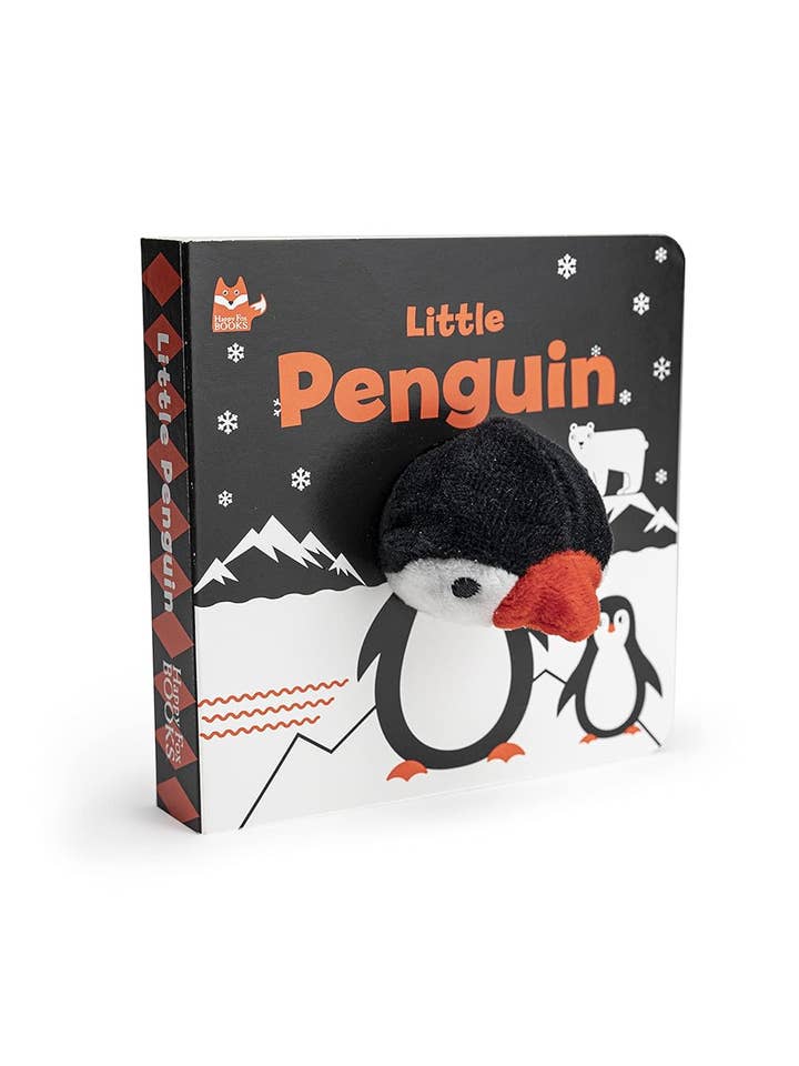 Little Penguin Finger Puppet Board Book w/High Contrast Art for wholesale by Fox Chapel Publishing