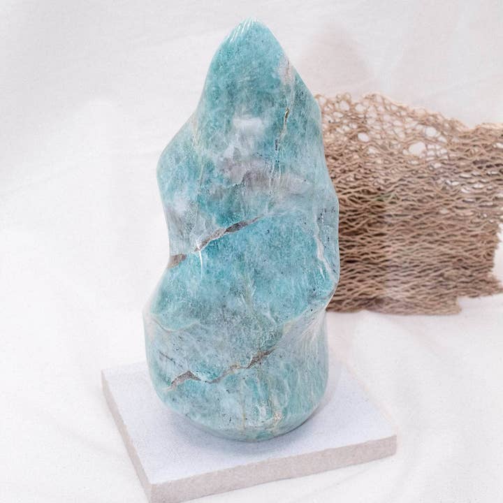 Amazonite Crystal Flames - 1 of a Kind for wholesale by Tiny Rituals