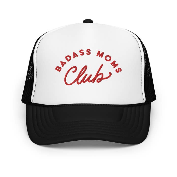 Badass Moms Club Trucker Hat for wholesale by Small Screen Studios
