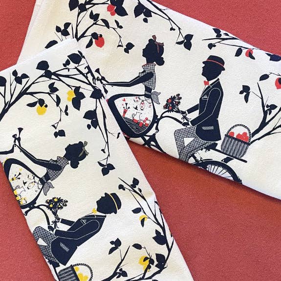 Blue Platypus - Wholesale Tea Towel - Bicycle Built for Two Tea Towel Pair3