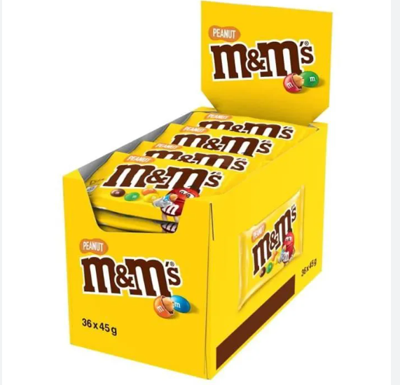 123bonbon - Wholesale Chocolate Covered Sweets - M&M's Peanut 45g 1