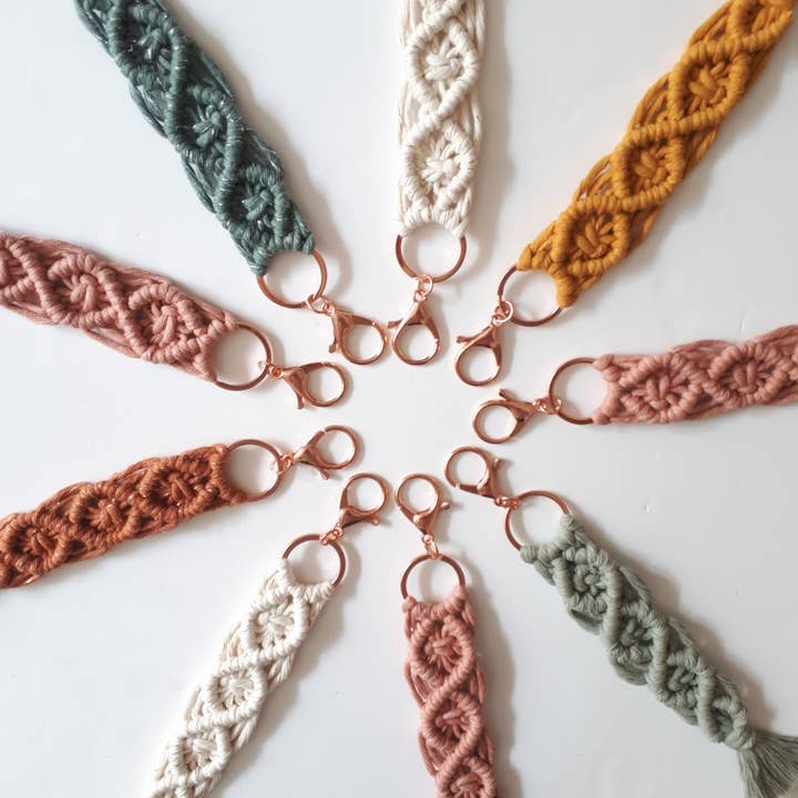 Porte clé Macramé pour la vente par Honorine&Jean