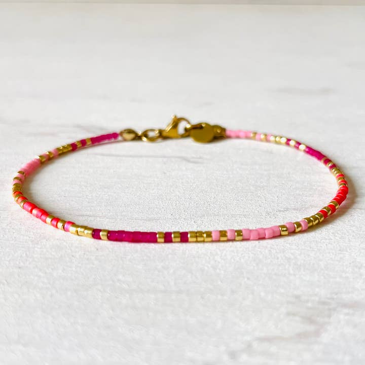 Rustfrit stål armbånd til kvinder, perlearmbånd N013 for engroshandel hos Atelline