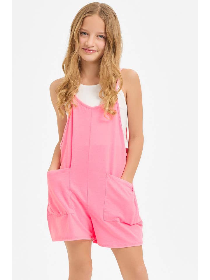Good Girl - Wholesale Overalls - Kids - Two Pocket Cotton Overall Romper / Onesie