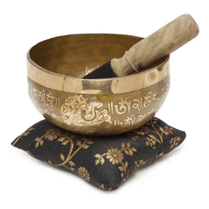 KARMA YOGA SHOP - Wholesale Meditation Supplies - Singing bowl “Alliance of the Buddha and the Mantra”