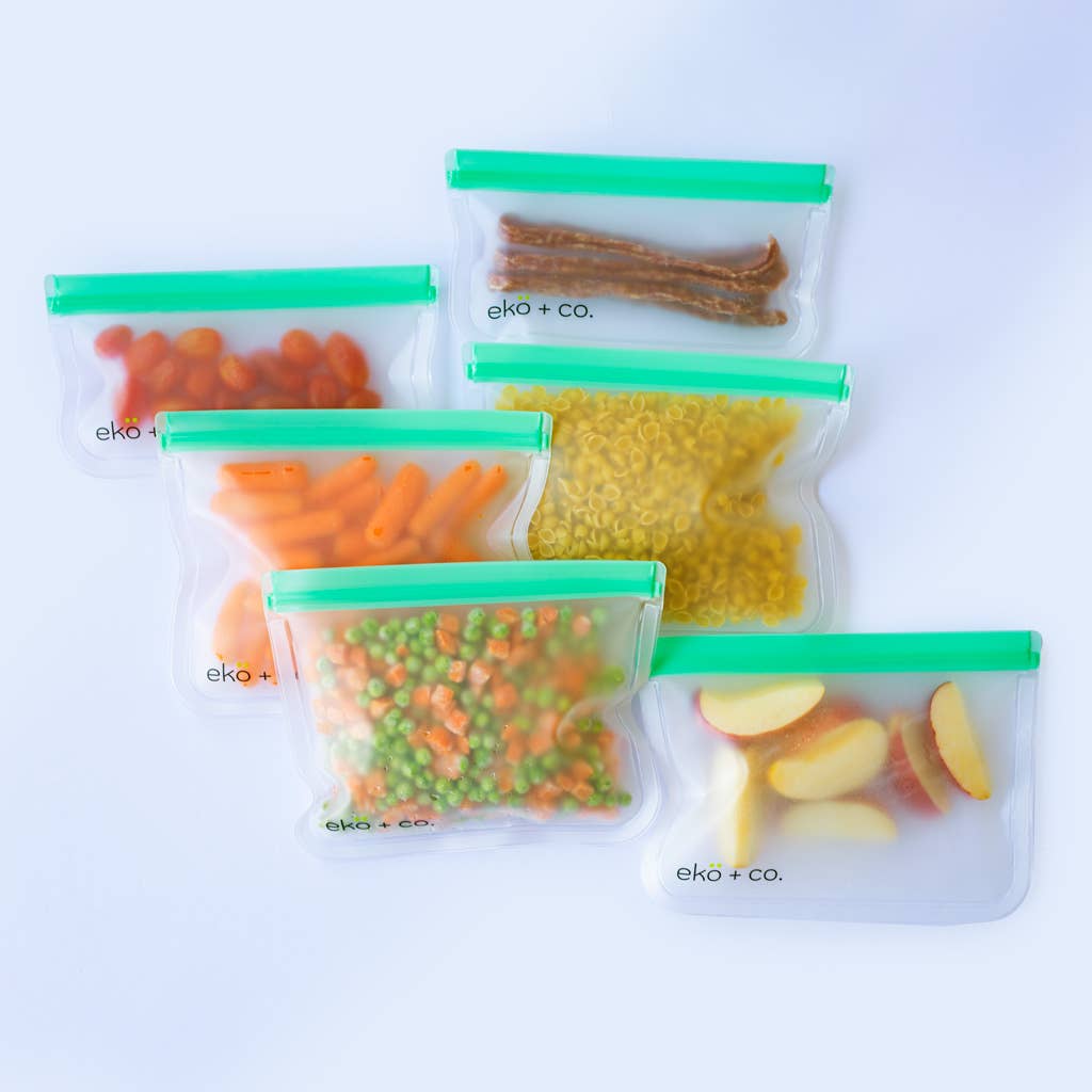 GreenWave - Venta al por mayor Bolsa/envoltorio de alimentos - Bolsas reutilizables con cierre de cremallera para congelador, almacenamiento hermético de alimentos (12 unidades)4