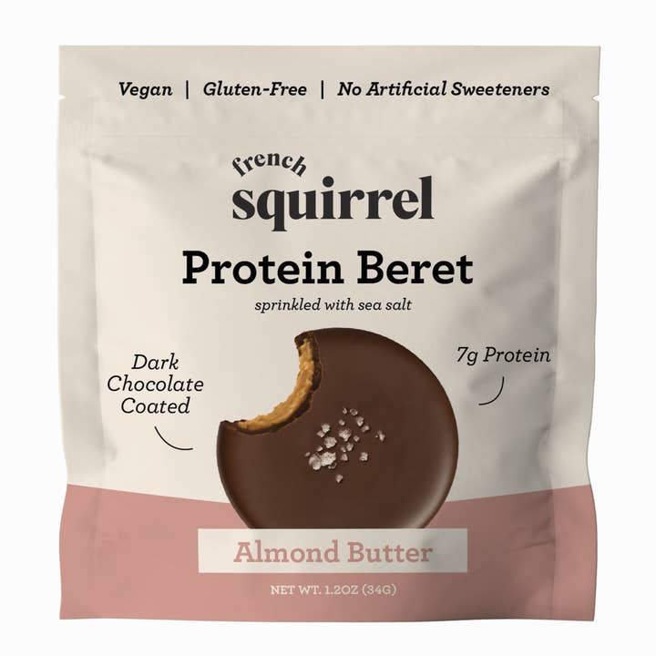 Berets Almond Butter Chocolate Protein Bites (8 PACK) for wholesale by French Squirrel