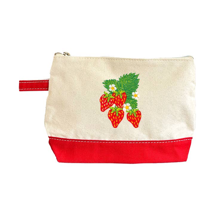 Strawberry Red Utility Pouch for wholesale by Patch Ya Later