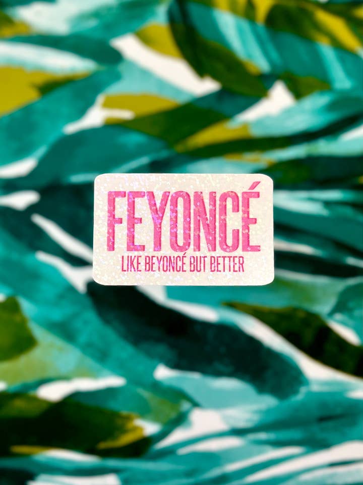 Autocollant à paillettes Feyonce Beyoncé, fiancée, fiançailles pour la vente par Korr Sticker Co