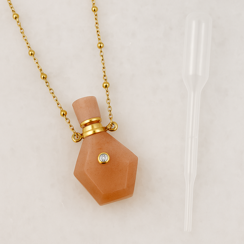 Poudre Bijoux - Wholesale Pendant/Charm Necklace - Katarina Necklace in Natural Stone1