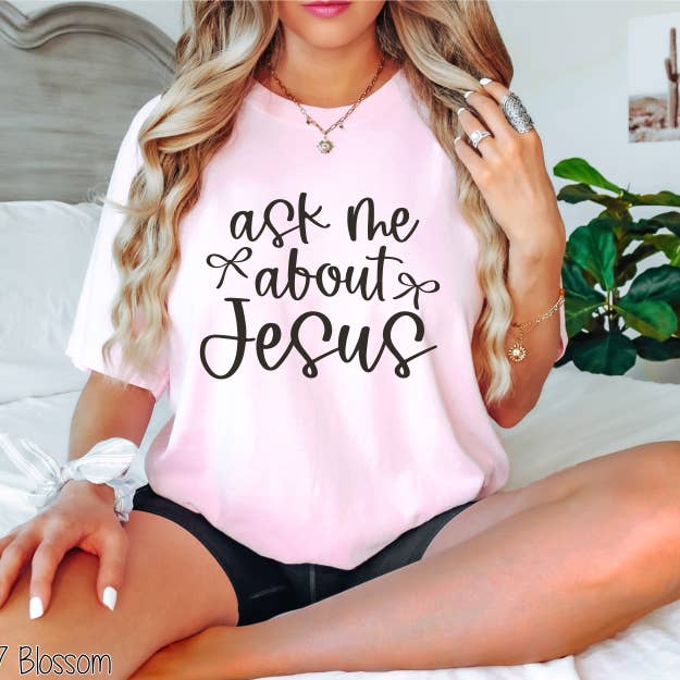 Bama Screens - Wholesale Sublimation Transfer - Ask Me About Jesus #BS77984