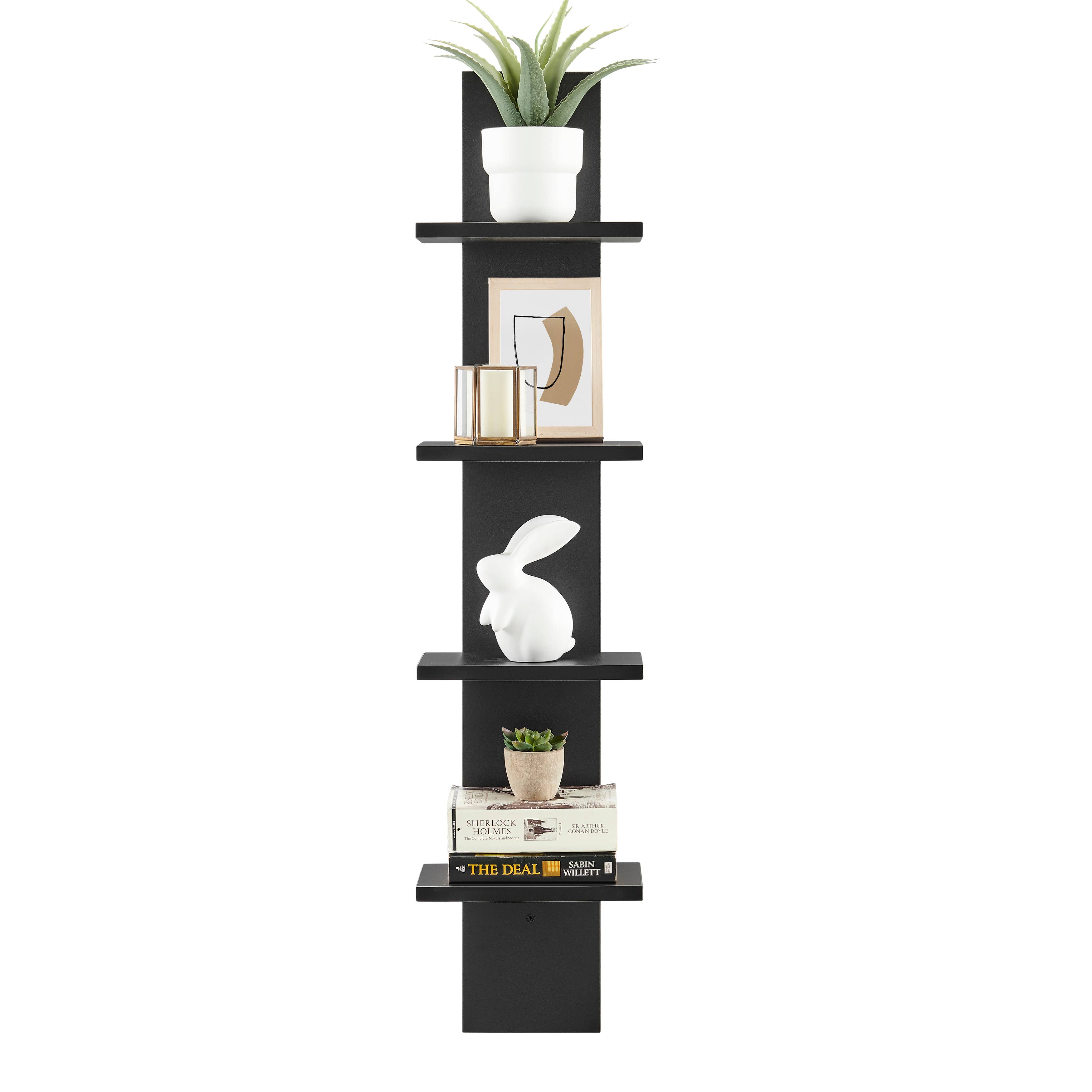 Danya B - Wholesale Wall Mounted Shelf - Arica Utility Column 4-Tier Spine Wall Shelves16