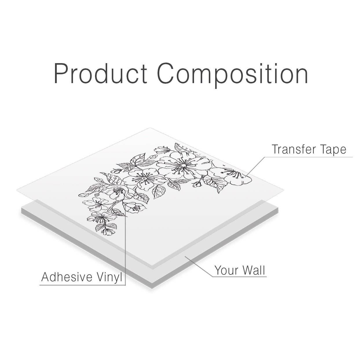 KUARKI - Wholesale Wall Decal/Stickers - Hibiscus Wall Decal, Hibiscus Wall Sticker, Hibiscus4