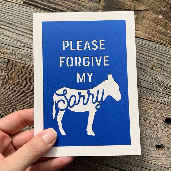 Louise Lauret - Wholesale I'm Sorry Card - Please Forgive My Sorry Ass - Apology and Forgiveness Card