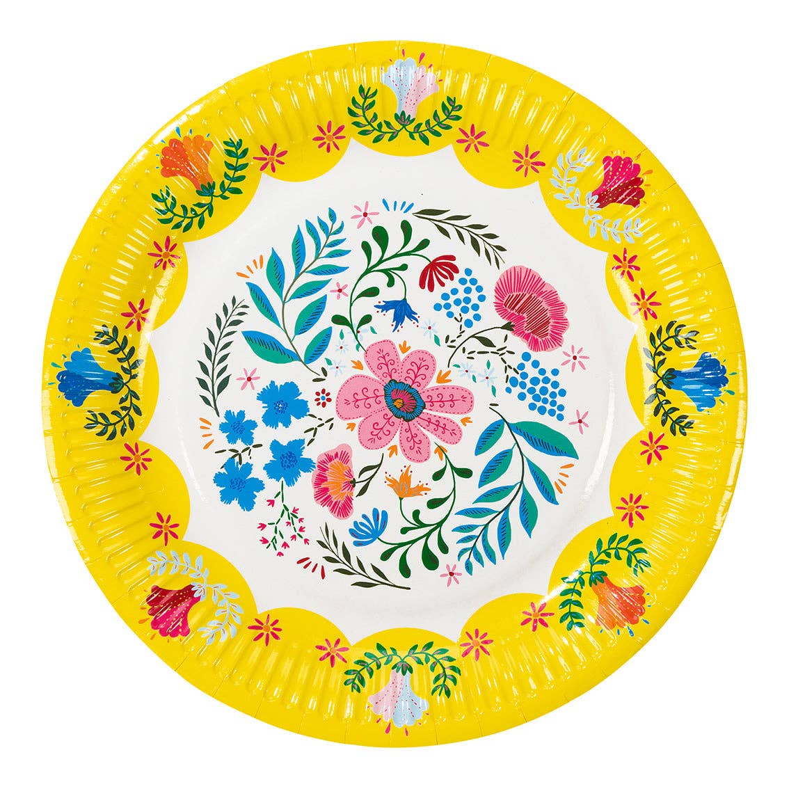 Talking Tables USA - Wholesale Disposable Plate - Floral Paper Plates - 12 Pack | Fiesta Party |7