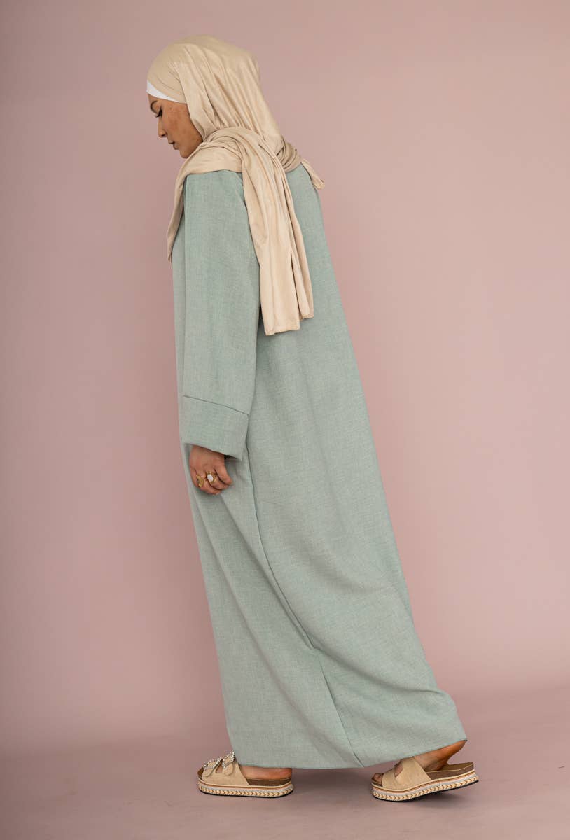 IDEAL OUTFIT – Großhandel Kaftan – Damen – Lange große Abaya mit weitem Ärmel Ref:2352LIN20