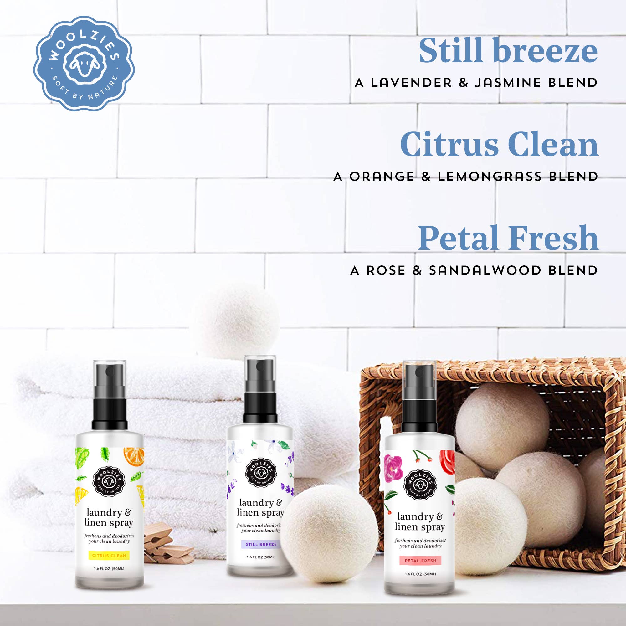 Woolzies - Wholesale Linen Spray - Laundry & Linen Spray Set2