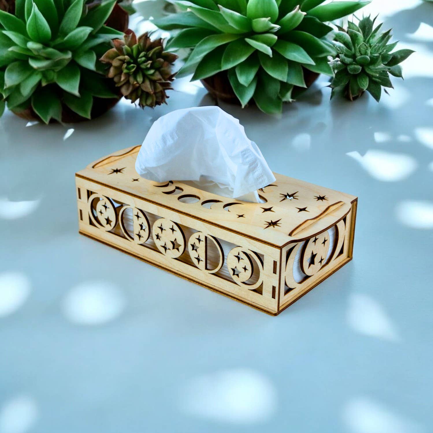 BoisMagique - Wholesale Tissue Box - Wooden tissue box - Celestial Serenity