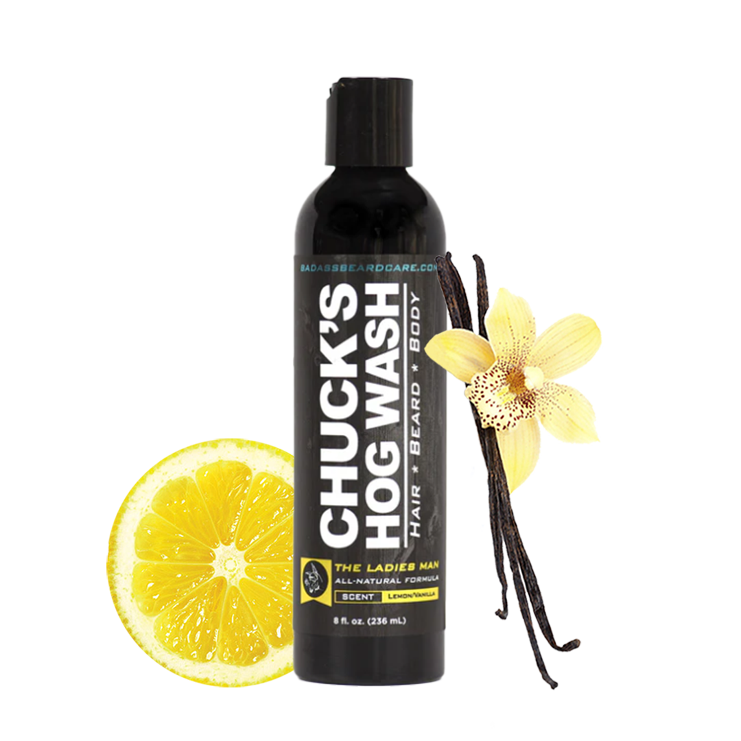 Badass Beard Care - Wholesale 2-in-1 Shampoo & Body Wash - Men's - Chuck's Hog Wash (Beard, Hair, & Body)2