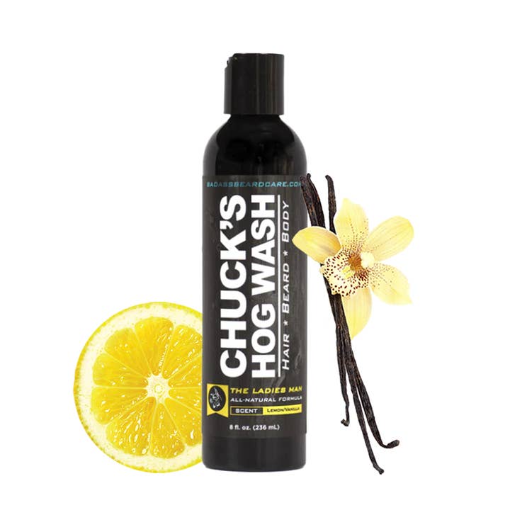 Badass Beard Care - Wholesale 2-in-1 Shampoo & Body Wash - Men's - Chuck's Hog Wash (Beard, Hair, & Body)2