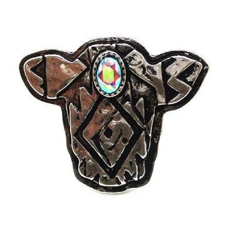 Westlicher Kuhkopf AB Steinmanschettenring für den Großhandel von Snowing West