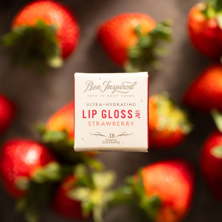 Bee Inspired - Wholesale Lip Gloss - Strawberry Lip Gloss | Ultra-Hydrating Strawberry Shine