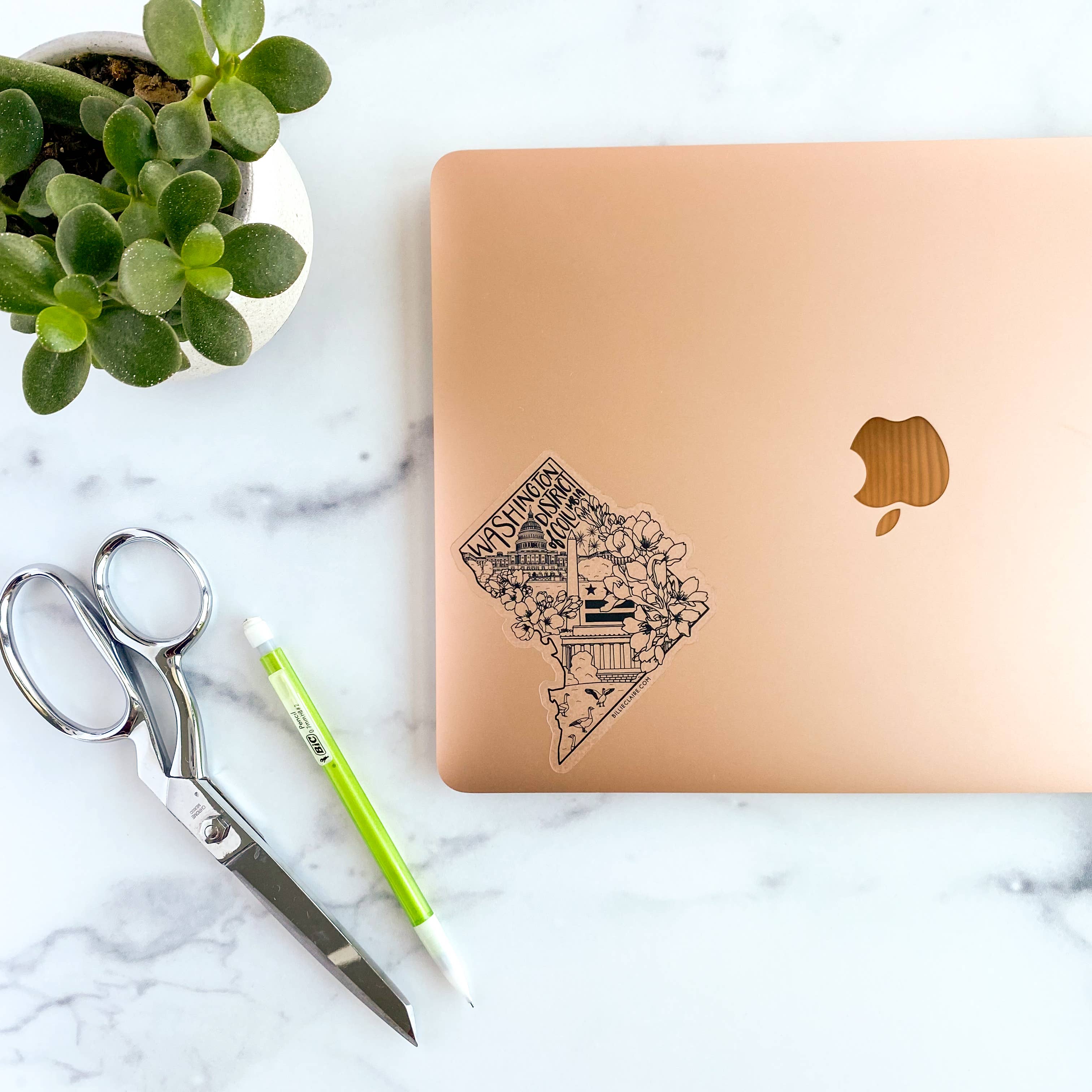 Billie Claire Illustration (Handmade) - Wholesale Sticker - DC Monuments - Vinyl Sticker5