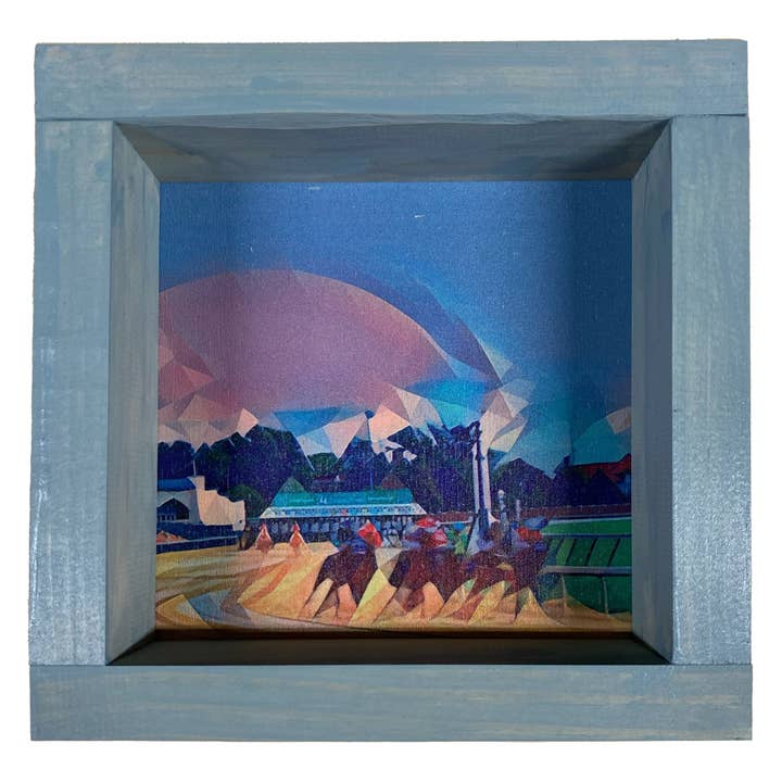 Derby Race Spir Deco Shadowbox Kunst for engroshandel hos Layne Wilson