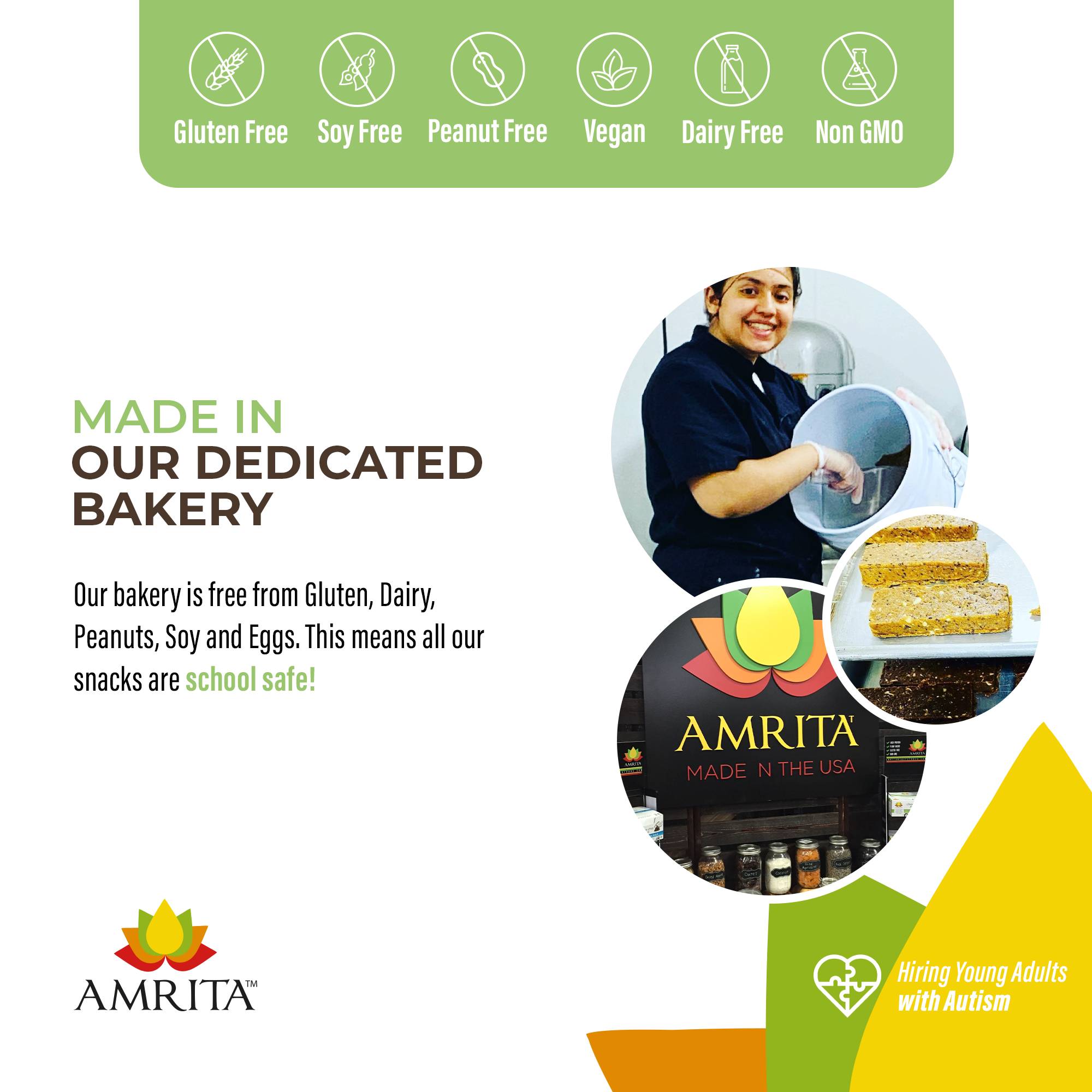 Amrita Health Foods - Wholesale Snack bar - Chocolate Brownie Protein Bars, High Fiber, No Added Sugar6