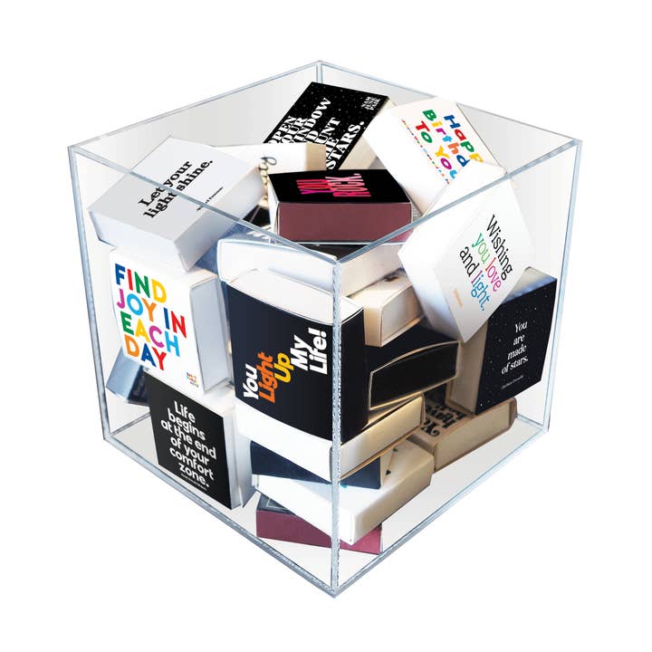 Quotable - Wholesale Retailer Display - Paper & Novelty - Displays - R06KM - Matchboxes Cube0