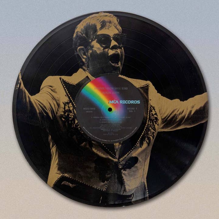 Elton John Goodbye Yellow Brick Road Vinyl-Laplaser, 30,5 cm, schwarz für den Großhandel von Gold Record Outlet