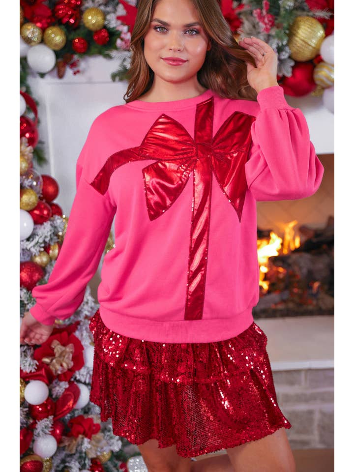 Hot Pink That's a Wrap Sweatshirt for wholesale on Faire3