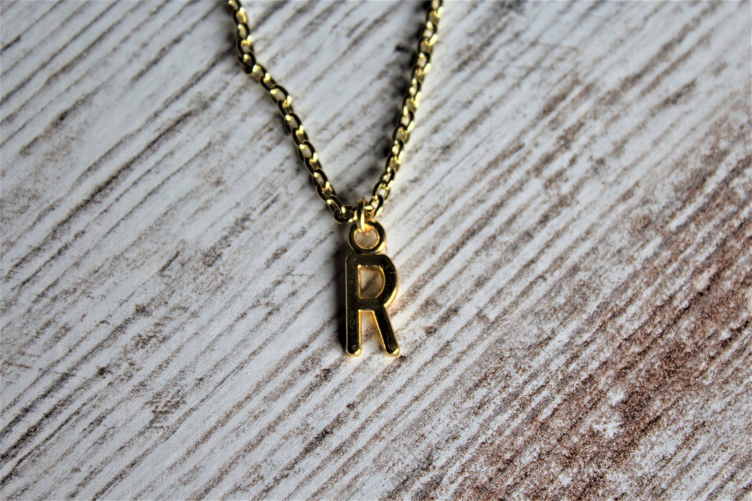 Style by Kenz - Wholesale Pendant/Charm Necklace - Gold Initial Necklace, 12K Gold Plated Initial Necklace1