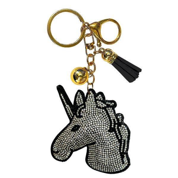 Queens Designs - Wholesale Keychain - Women's - Unicorn Crystal Bling Keychains7