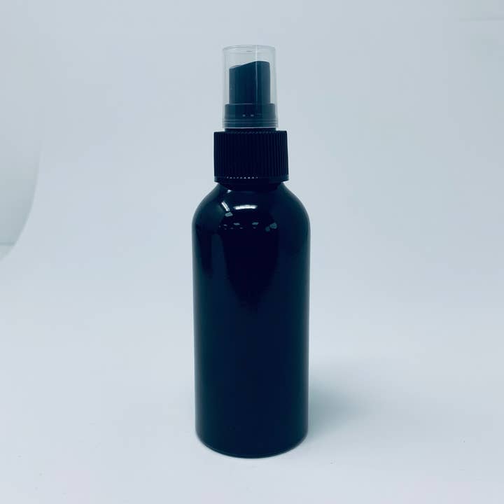 120m Black Aluminium bottle & spray cap for wholesale by AW Aromatics Limited