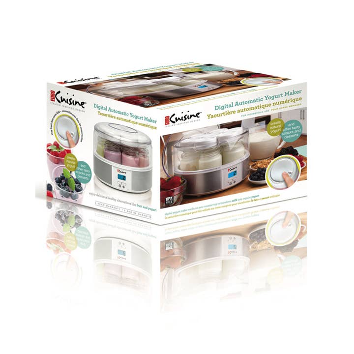 Euro Cuisine - Wholesale Kitchen Appliance - Euro Cuisine YMX650 Digital Automatic Yogurt Maker With 7 -