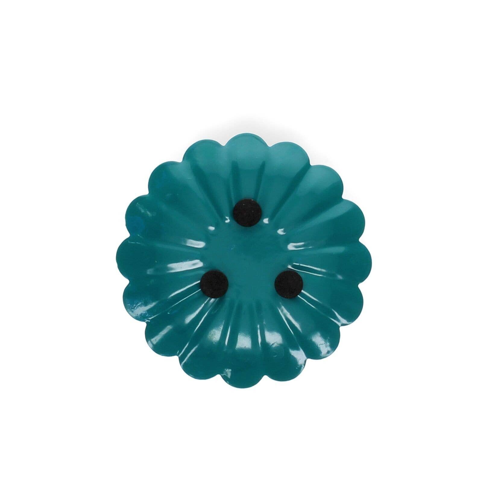 Rex B2B - UK – wholesale Candle holder – Enamel Flat Flower Candle Holder - Blue3