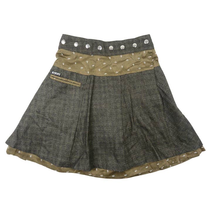 Wrap Skirt Nijenssouffle Tweed Long 307 for wholesale by Nijens