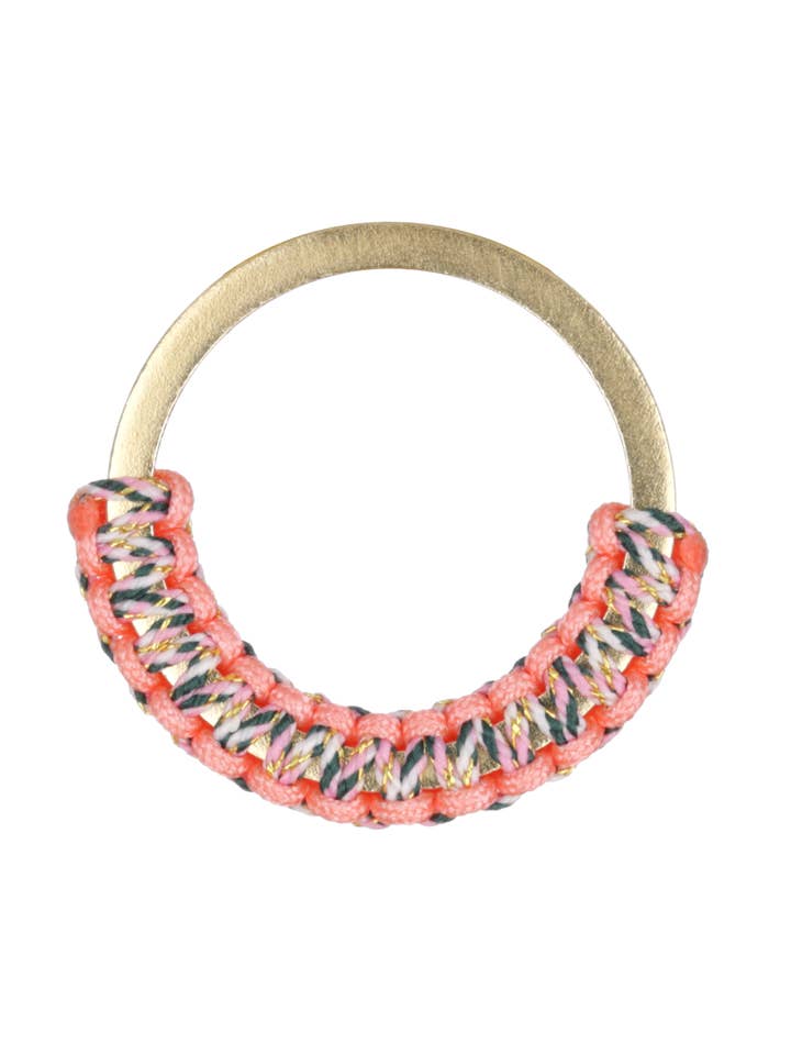 Mini Hoop Twist pink ørering for engroshandel hos Lola SRL