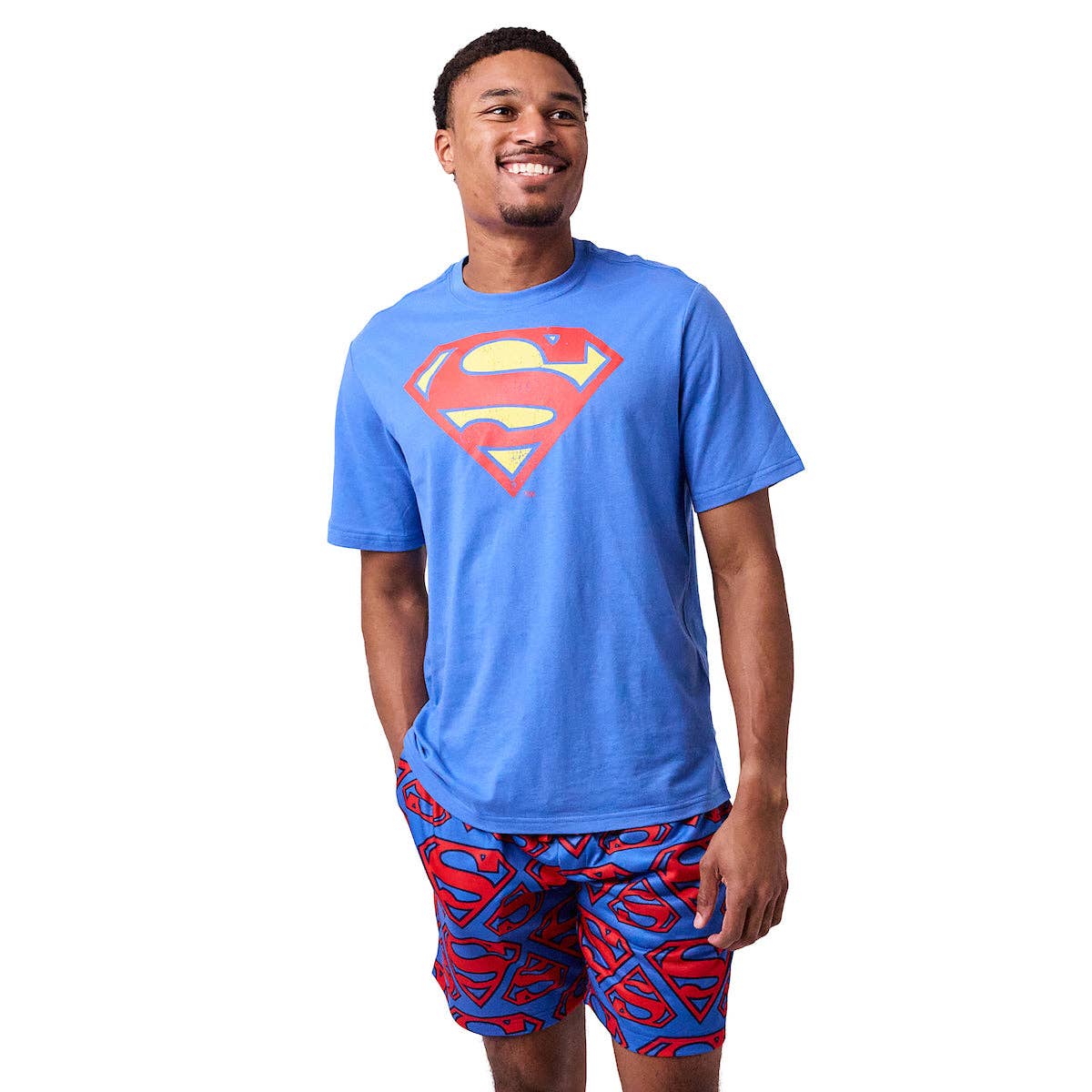 Bioworld Merchandising - Wholesale Sleepwear Set - Men's - Superman Logo Men's 2-Pack Pajama Set1