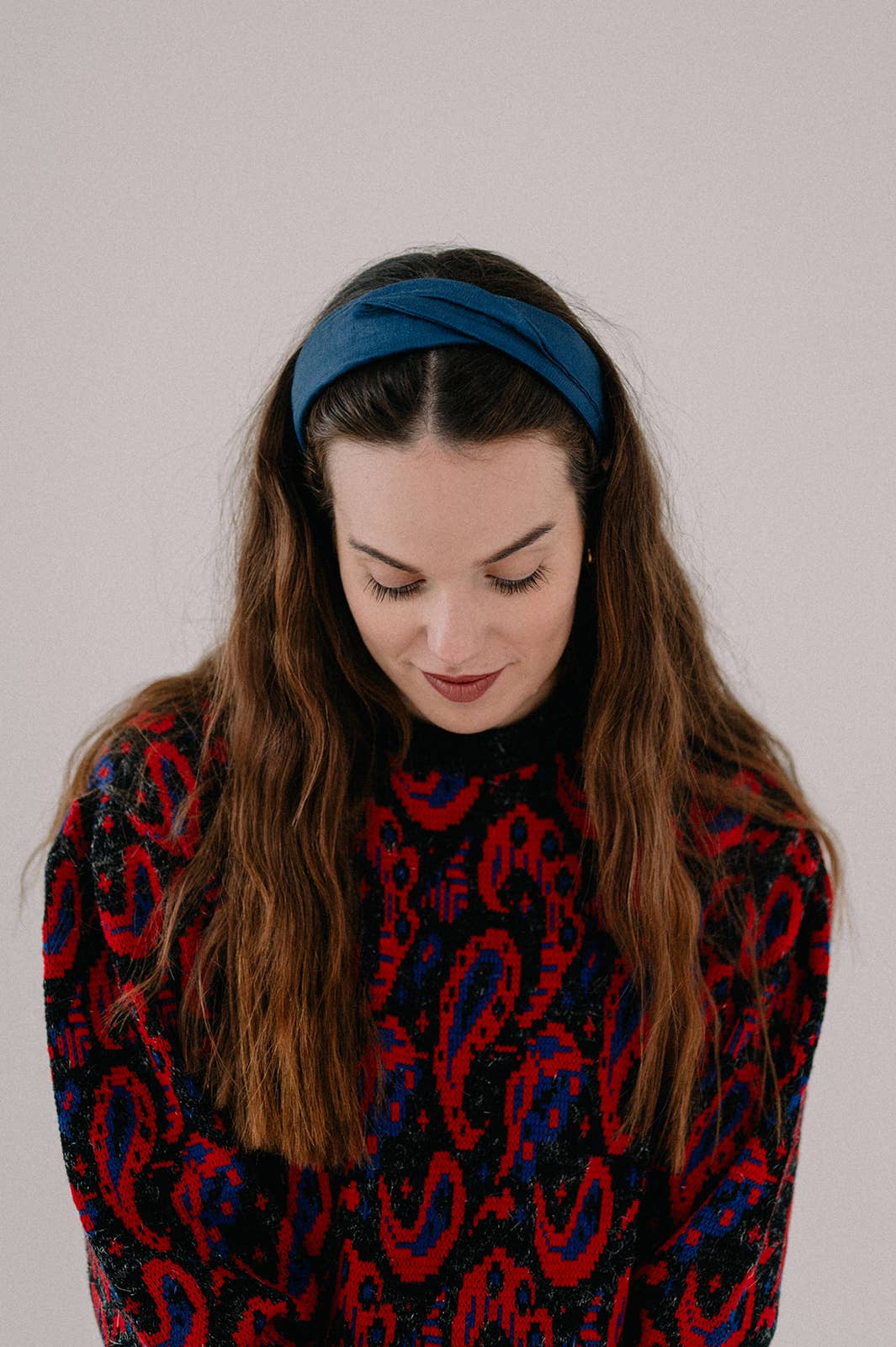 Nuevemi - Wholesale Fashion Headband - Women's - Blue Turban Headband3